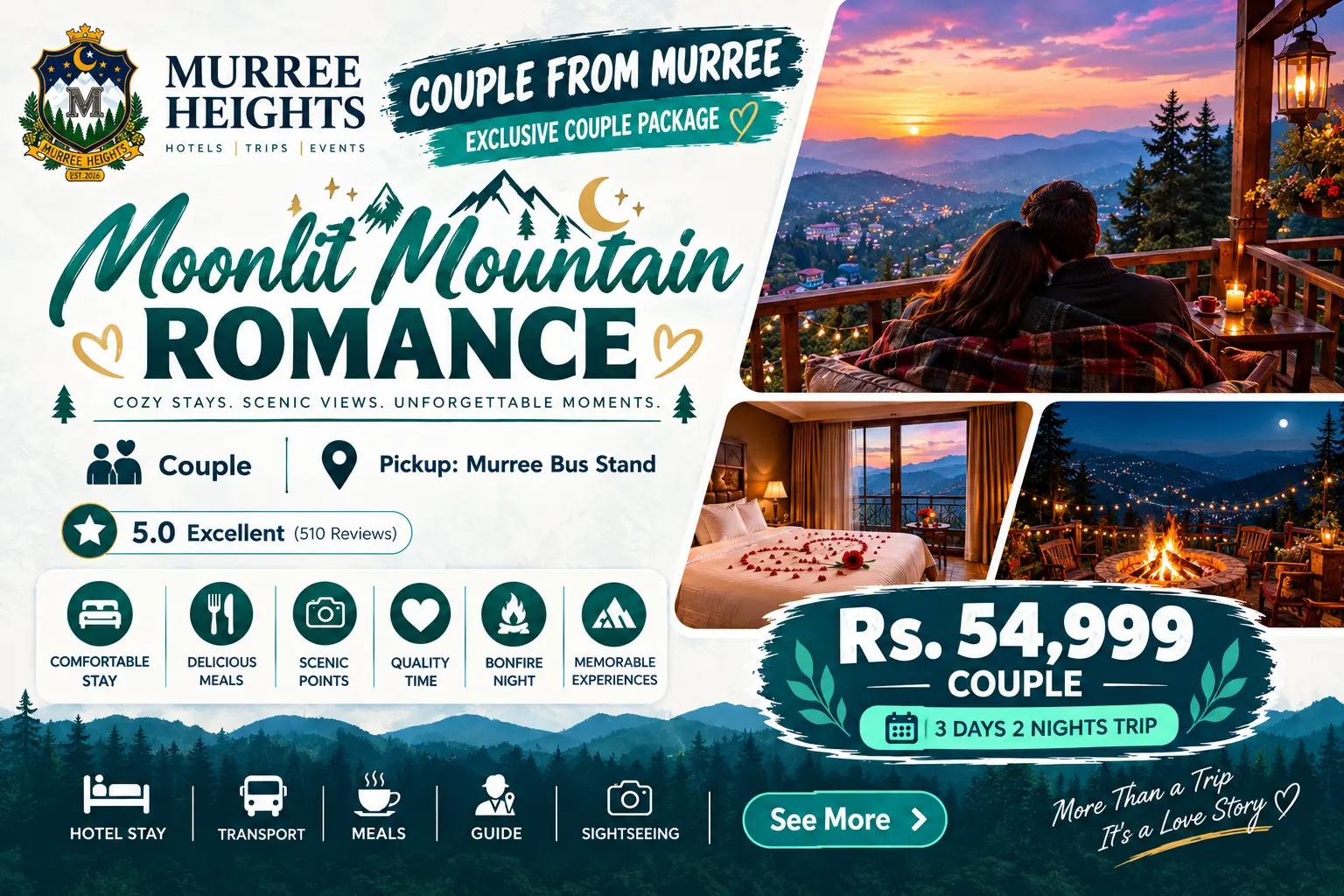 Mountain Romance couple package Murree