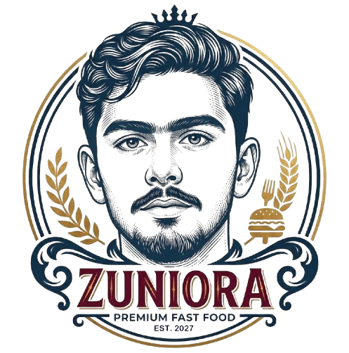 Zuniora fast food brand logo by Murree Heights